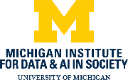 Michigan Institute for Data and AI in Society (MIDAS) - Univ. of Michigan Logo